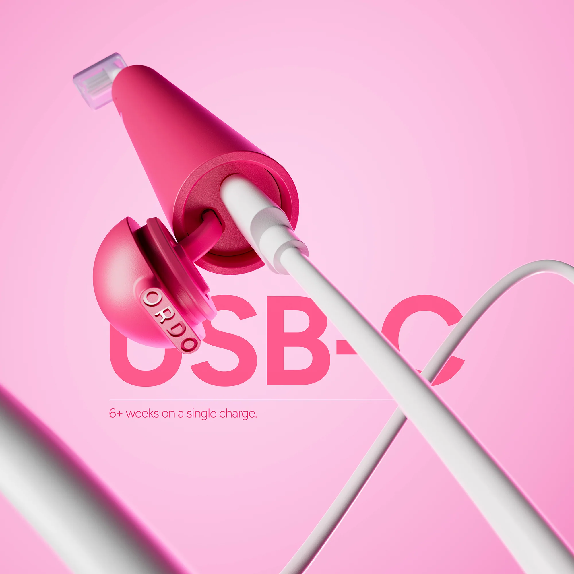 Ordo Sonic Edge Rechargeable Toothbrush - Paradise Pink - Image 6