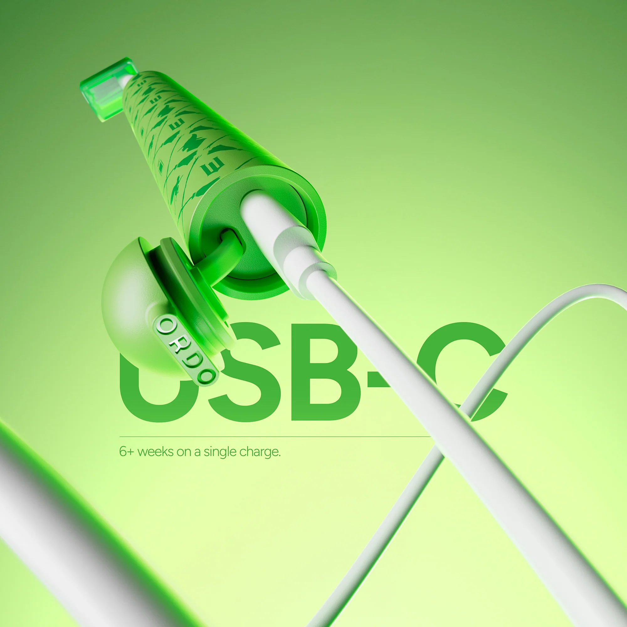 Ordo Sonic Edge Rechargeable Toothbrush - Wicked - Wicked Green - Image 5